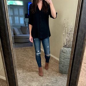 Express black dress blouse shirt